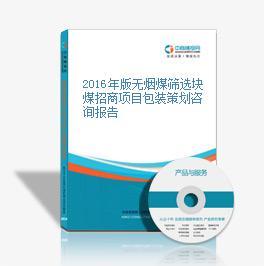 2016年版无烟煤筛选块煤招商项目包装策划咨询报告